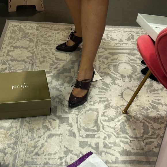 Levity Wine & Black Stiletto Heels (Jessie) - Picture 7 of 11